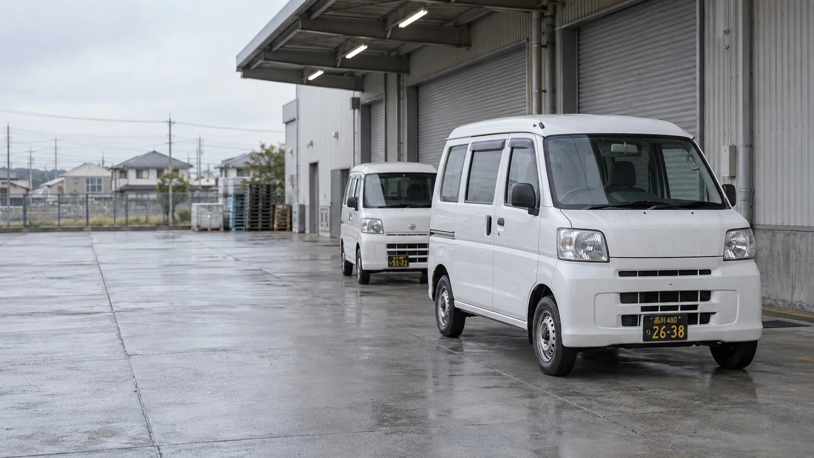 荷物の配送に使われる軽貨物車両のビジュアル